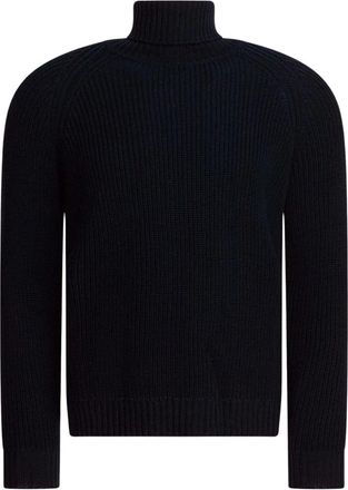 Rakk&igrave; Truien - Heren - Coltruien - Zwart - XL - Wol - Truien & Vesten