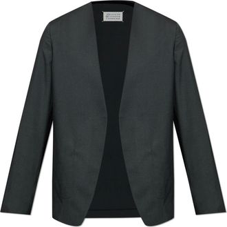 Maison Margiela Blazers, male, Gray, Size: XS Open Front Blazer