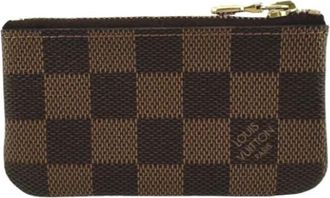 Louis Vuitton Pre-owned Canvas Portemonnee - unisex - Vintage Mini Tas - Bruin - ONE Size - Vintage