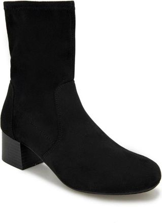 Kenneth Cole Reaction Road Boots Womens Black Block Heel Bootie LION228