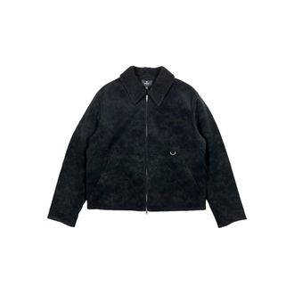 Represent Shearling-collar Zip-front Jacket