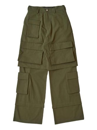 Spencer Badu safari cargo pants - Groen