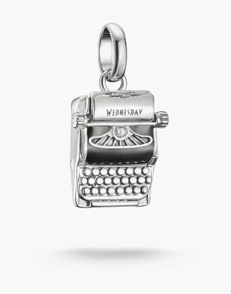 Thomas Sabo Charm argentato, bianco e nero-Argento