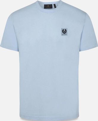Belstaff Mens PATCH LOGO T SHIRT - Blue - Size: 40