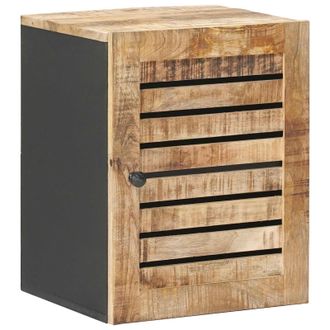 vidaXL Mueble Colgante Con Puerta Marr&oacute;n Y Negro 38 X 33,5 X 48 Cm Vidaxl