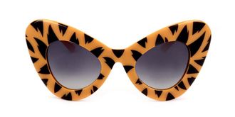 Linda Farrow JEREMY SCOTT JSC C3 Womens Sunglasses Orange Size 49