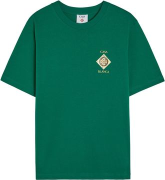Casablanca Casablanca Plafond Orne De Musique Cotton T-shirt - Green - XL