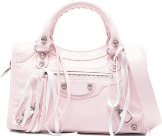 Balenciaga Le City Studded Ribbons Tote Bag