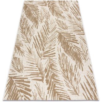 RugsX Flat 48977256 Alfombra De Sisal Hojas De Palma - Color Paja Beige Natural, Cuerda Beige 200x290 Cm