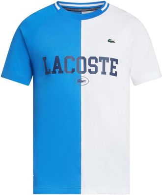 Lacoste two-tone logo-print T-shirt - men - Organic Cotton - 3 - White