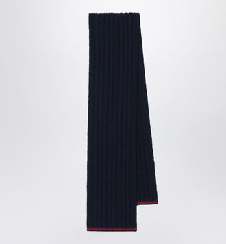 Gucci Navy blue wool scarf