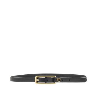 Pinko Leather belt with Love Birds detail Woman S