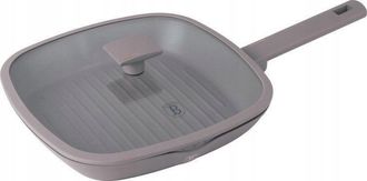 Berlinger Haus Sart&eacute;n Parrilla De Titanio Con Tapa De 28 Cm Berlinger Haus Bh-8097 Color Topo