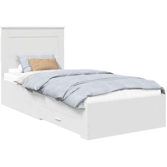vidaXL Bed Frame with Drawer with Headboard Manual Engineered Wood vidaXL