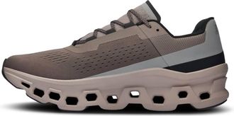 On Mens Cloudmonster Running Shoes In Cinder/fog Purple