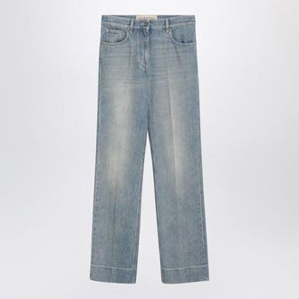 Valentino Lichtblauwe Washed Effect Jeans