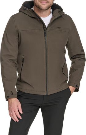 Dockers Fleece Lined Soft Shell Jacket in Dark Olive at Nordstrom, Size Xx-Large