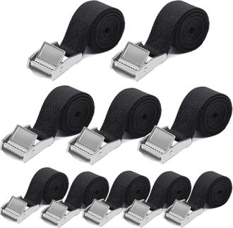 OEM Correas De Amarre Inhhub - 10 Unidades, 2,5 Cm X 60 Cm, Correas Ajustables Cortas