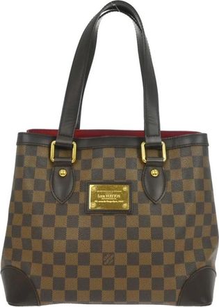 Louis Vuitton Pre-owned Tote Bags, female, Brown, Size: ONE SIZE Pre-owned Vintage Damier Ebene Tote Bag