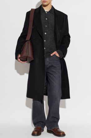 Our Legacy Double-breasted Wool Coat, Mens, Black