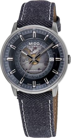 Mido Commander Gradient Blue Dial Fabric Strap Mens Watch M021.407.18.411.00
