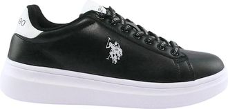 U.S.Polo Association Monochrome Casual Sneakers voor Mannen - Heren - Sneakers - Zwart - 44 EU - Schoenen