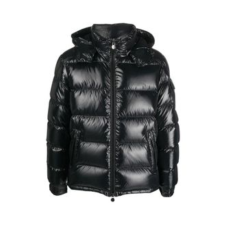 Moncler Heren, Jassen, Zwart, Maat: 2XL Nylon