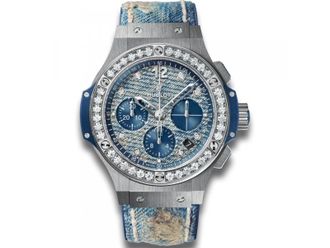 Hublot Big Bang Jeans Blue Diamond Dial Chronograph Limited Edition Mens Watch 341.SL.2770.NR.1204.JEANS
