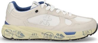 Premiata White Solid Mase-25 Sneakers