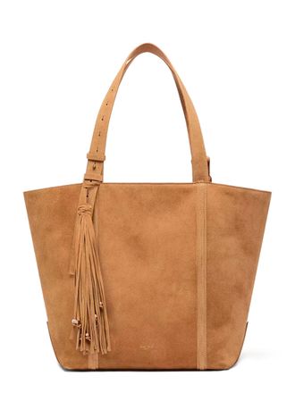 Golden Goose Spacious Brown Suede Tote Bag