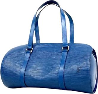 Louis Vuitton Pre-owned Handbags, female, Blue, Size: ONE SIZE Pre-owned Soufflot Handbag