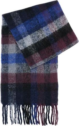 Paul Smith Accessoires, Heren, Veelkleurig, ONE Size, Wol, Scarf met ruitpatroon