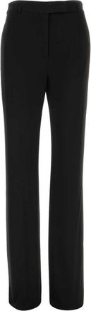 Tom Ford Straight Trousers, female, Black, Size: XS Crepe Jersey Straight Pants