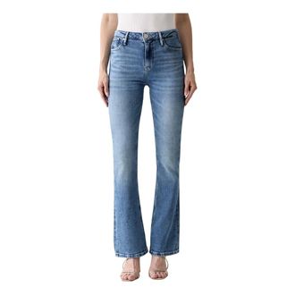 Guess Jeans, Dames, Blauw, W31 L34, Flare Jeans