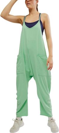 Free People FP Movement Hot Shot Jumpsuit Womens Bright Jade One Piece GBO2901
