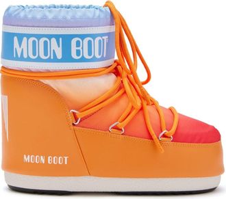 Moon Boot Icon logo-print boots - unisex - PVC - 36/38 - Orange