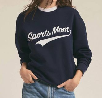 Favorite Daughter Sports Mom Sweatshirt In Navy