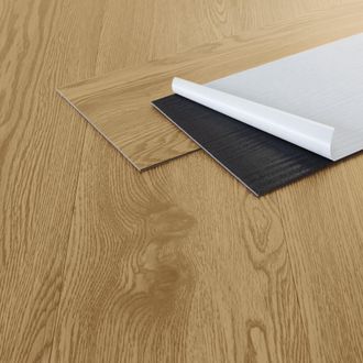 ML Design Ml-design Suelo Vin&iacute;lico Adhesivo De Pvc 11,15 M&sup2; Color Roble Natural Grosor 2mm Planchas De Vinilo Autoadhesivas 91,5x15,3cm 80x L&aacute;minas Aspecto Made