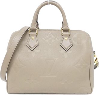 Louis Vuitton Tourterelle Leather Boston Bag (Pre-Owned)