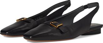 Franco Sarto Carana Slingback Womens Shoes Black Leather : 7.5 M