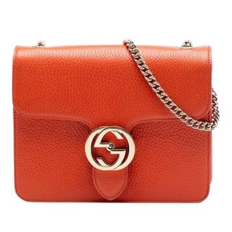 Gucci Pre-owned Vintage Crossbody Bag - Dames - Vintage Schoudertas - Oranje - ONE Size - Leer - Vintage