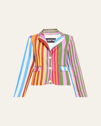 Libertine - Libertine Tangier Stripe Linen Classic Jacket