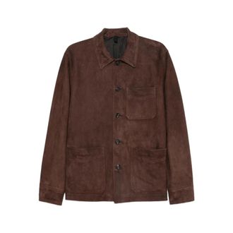 Tagliatore Leather Jackets, male, Brown, Size: M Sevres Jacket
