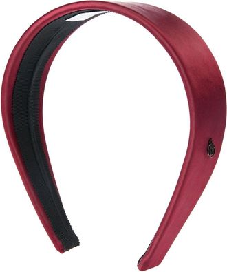 Maison Michel Elizabeth satin headband - women - Polyester/Elastane/Polyamide/Spandex/Elastane - One Size - Red
