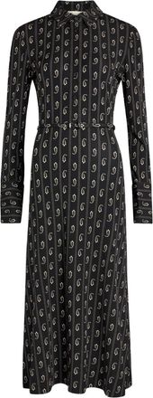 Tory Burch Chemisier midi con stampa paisley - Blu