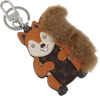 Louis Vuitton Pre-owned Accessories, female, Brown, Size: ONE SIZE Pre-owned Canvas Key Holder