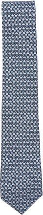 Ferragamo Stropdas - Heren - Stropdassen - Blauw - ONE Size - Accessoires