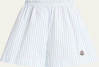 Moncler Stripe Pull-On Boxer Shorts