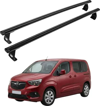 OEM Baca Para Opel Combo A Partir De 2018, Barras De Techo, Aluminio, Color Negro Claro