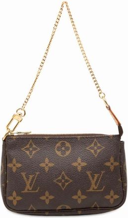 Louis Vuitton Pre-owned Handbags, female, Brown, Size: ONE SIZE Pre-owned Mini Bag with Chain